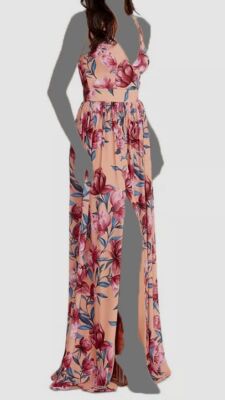 dress the population floral maxi dress Floral Fernanda Gown