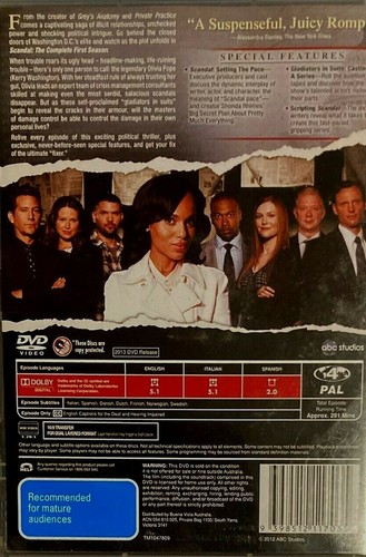 Scandal : Seasons 1 2 & 3 (DVD, 2013, 13-Disc Set) - Picture 3 of 8