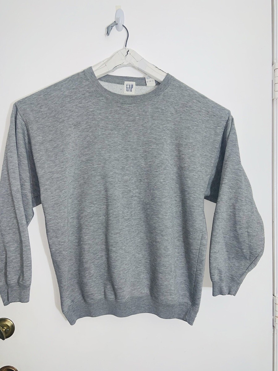 GAP Vintage 90s Blank Crewneck Sweatshirt Mens LG Gray | eBay GAP Vintage 90s Blank Crewneck Sweatshirt Mens LG Gray | eBay
