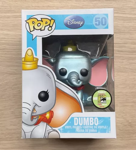Funko Pop Disney Dumbo Metallic SDCC #50 (Box Damage) + Hard Case