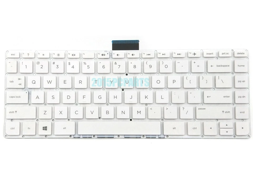 New HP Stream 14-AX 14-AX020CA 14-AX030WM 14-AX100 Keyboard US White - Image 2 of 4