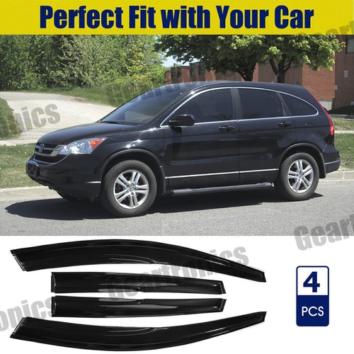Se adapta a Honda CRV 2007 2008 2009-2011 visera ventana negra protectores contra la lluvia pantalla de ventilación - Imagen 3 de 12