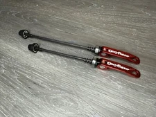 Gary Fisher Repop Ano Red Bicycle Quick Release Skewer Set 100 130 / 135