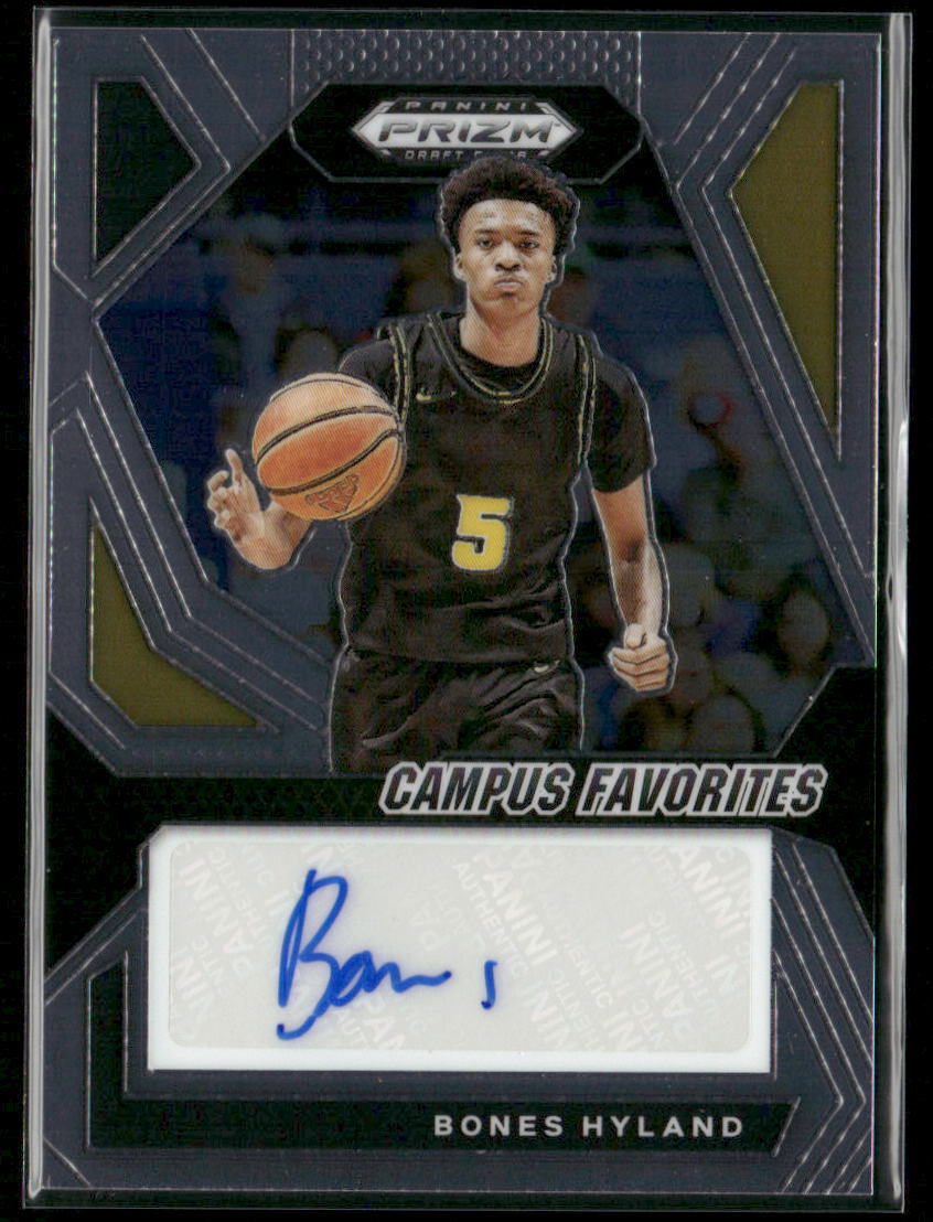 2024 Panini Prizm Draft Picks #CFS-BHY Bones Hyland Campus Favorites Auto