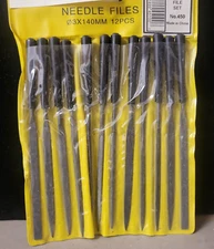 12 piece Needle Files Set 3mm x 140mm