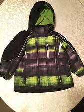 Size 4 Zero Xposur coat winter jacket All Weather black green hoodie boys