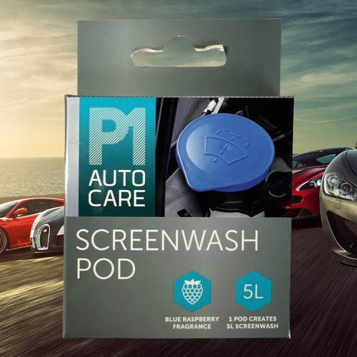 P1 Autocare Screenwash Pod umweltfreundlich ergibt 5 Liter Screen Wash Himbeere
