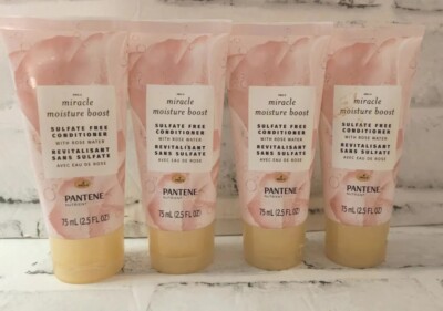 4 Pantene Pro-V Miracle Moisture Boost Conditioner With Rose Water 2.5 Oz Each