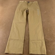 The Children's Place Boys Size 14 Flax Cotton Uniform Skiny Chino Pants NWT