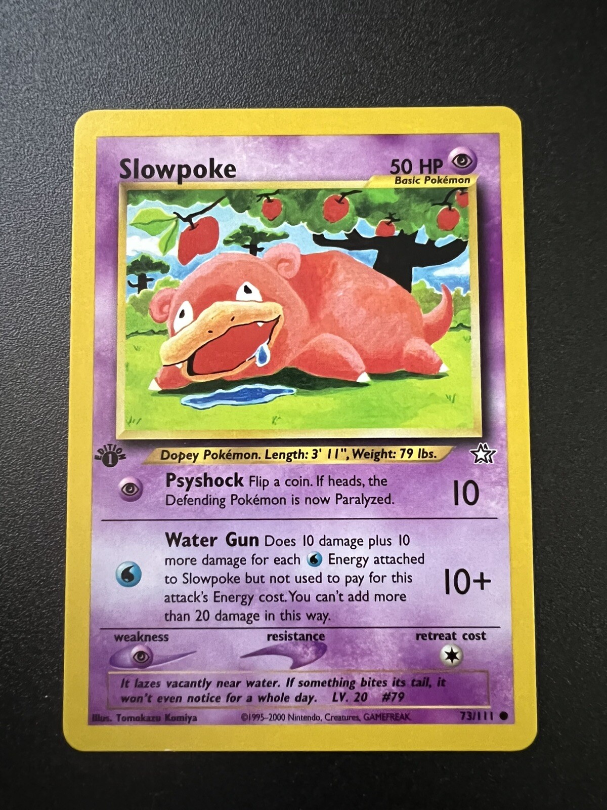 Pokémon TCG Slowpoke Neo Genesis 73/111 1st Edition Common WOTC Vintage NM