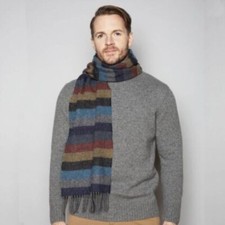 Striped Lambswool Scarf