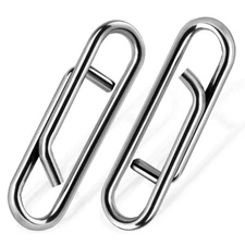 Fishing Clip Power Clips 50~200Pcs Stainless Steel Fishing Snaps For Saltwater 