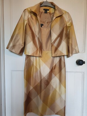 Atemberaubendes Kleid und Jacke im Stil der 50er Jahre aus reiner Seide von US-Designer Spenser Jeremy