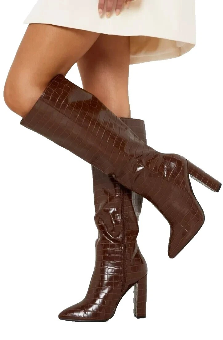 Boohoo Brown Boots for Women