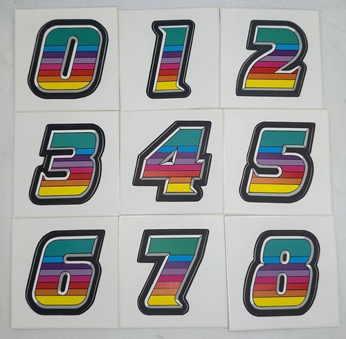 Vtg 90s Pretty Peels Rainbow Stickers Letters Numbers Shapes YOU PICK Reusable - Picture 5 of 54