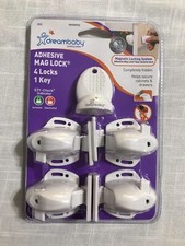 NEW DreamBaby Adhesive Mag Lock 4 Locks 1 Key Babyproof Magnetic Lock Safety
