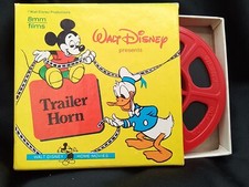 WALT DISNEY VINTAGE 1950S 8MM FILM MICKEY MOUSE DONALD DUCK TRAILER HORN SILENT