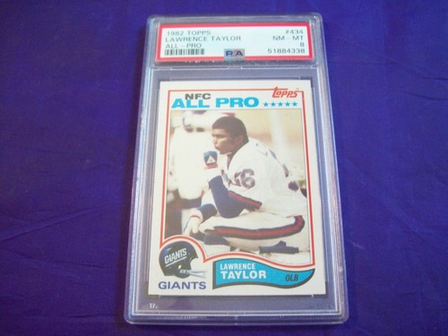 1982 TOPPS FOOTBALL 434 LAWRENCE TAYLOR ROOKIE CARD PSA 8 EBay