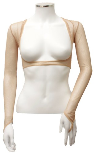 BRIDAL WEAR BOLERO SHRUG LACE BRIDE WEDDING DRESS SLEEVES STRETCH MESH ARM COVER - Picture 6 of 52