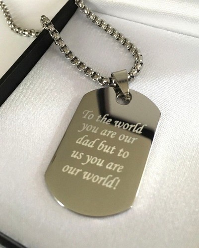 Personalised Chunky Large Stainless 