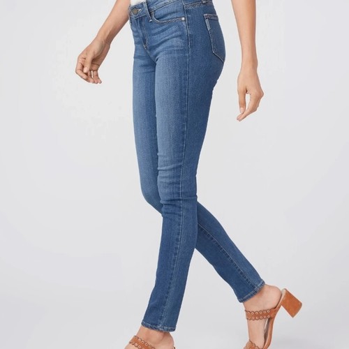Paige Women 00 / 24 Mid Rise Ultra Skinny Jeans Pants Verdugo Ankle Raw Hem NEW - Picture 7 of 9