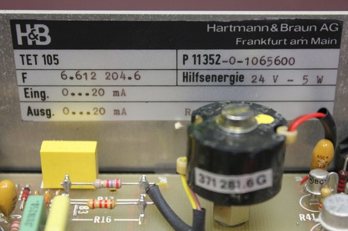 H&B TET105 Trennverstärker TET 105 Hartmann & Braun - Photo 2/2