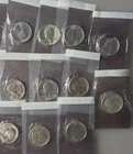 1976 S Washington  Quarter 40% Silver Bicentennial Lot  of 10Coins