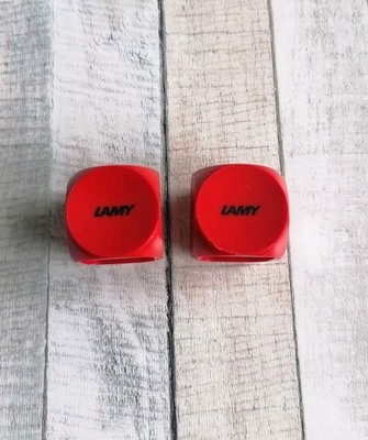2x Lamy ABC Anspitzer für Drehbleistift altes Modell / dicke Mine Rot neu Würfel