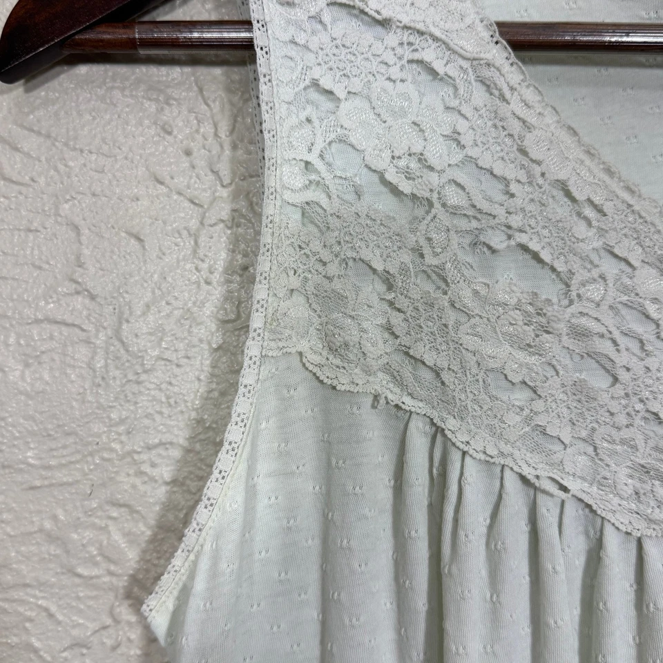 De Colección Aria Cottagecore Camisón Vestido para Dormir Pequeño Algodón Pastel Encaje Trad Country Foto 4 de 4