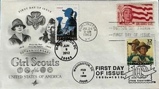 HNLP Hideaki Nakano AC 1199 4691 Girl Scouts 3183 Boy & Girl Scouts 3 X FDC