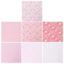  7 Pcs Tessuto Cotone Patchwork Stoffa Per Lavoretti Materiale Da Cucire