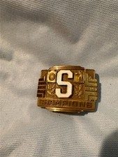 Vintage Championship Belt Buckle Presented by L.R. Burr  Rare 