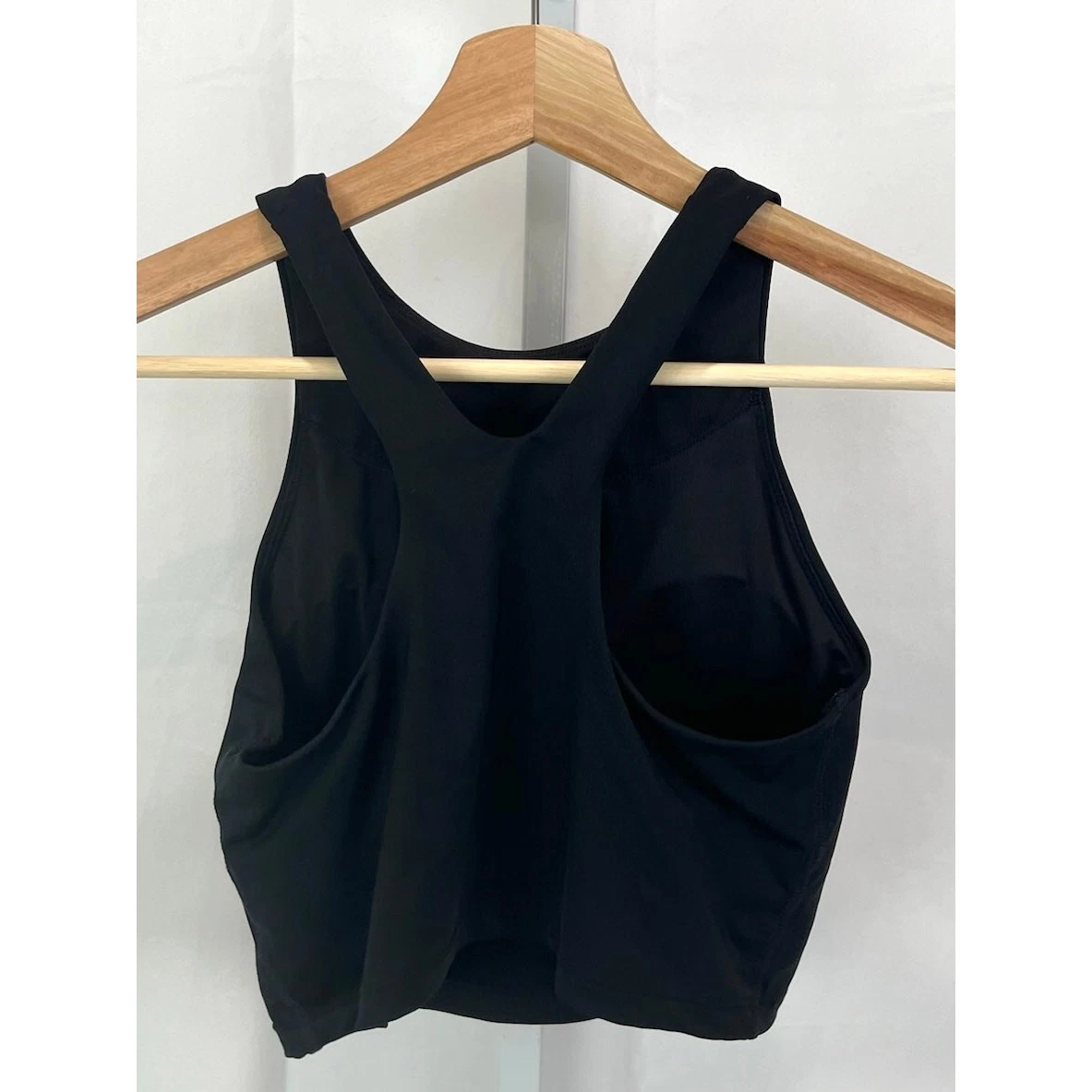 athleta longline crop padded shelf bra racerback tank-top