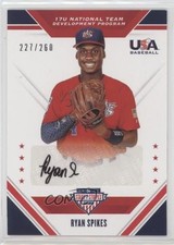 2020 Panini USA Baseball Stars & Stripes 227/260 Ryan Spikes #17U-RS Auto g2u