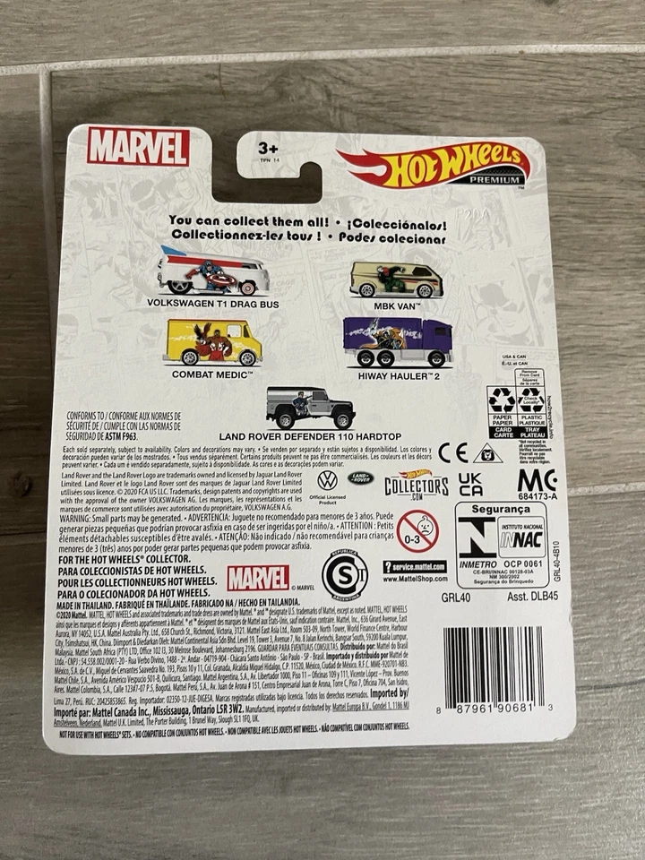 Hot Wheels Marvel Hiway Hauler 2 Purple The Avengers 2021 Loose - Image 4 of 4