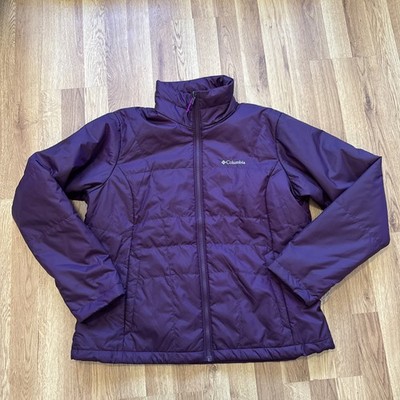Columbia, women's, omni heat inner  interchange jacket Piece , purple, size XL