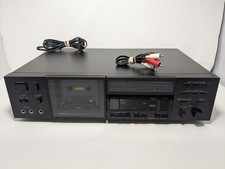 Yamaha K-700 Natural Sound Stereo Cassette Deck Tested & Working Black Rare