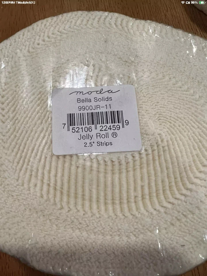 TWO Bella Solids Natural Junior Jelly Roll 20 Strips 2.5” Each Moda Fabrics - Image 3 of 3