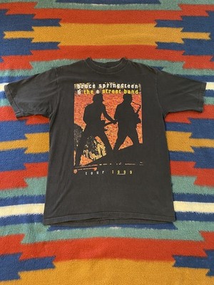 Bruce Springsteen & The E Street Band Tour 1999 Black Graphic Concert Shirt Sz L