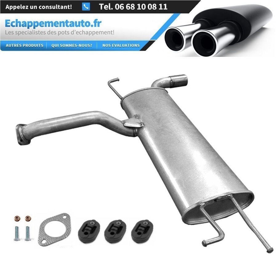 Ligne d'échappement Hyundai Tucson 2.0 16V avec catalyseur et silencieux pour modèles 2004-2008 2WD
