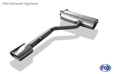 FOX Stainless Steel Racing Exhaust System 60mm for Trabant 1.1l