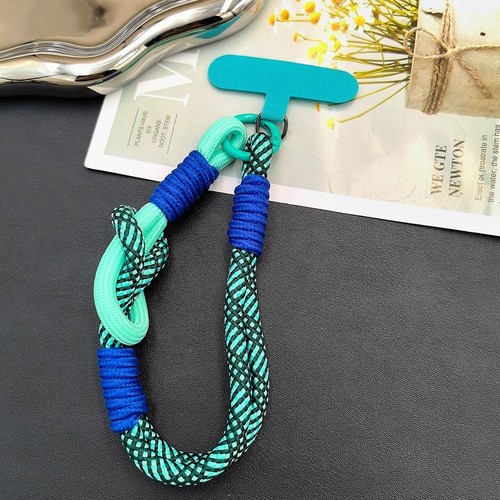 Handwoven Phone Wrist Strap Camera Hanging Rope Phone Charm Accessories - Photo 5 sur 17