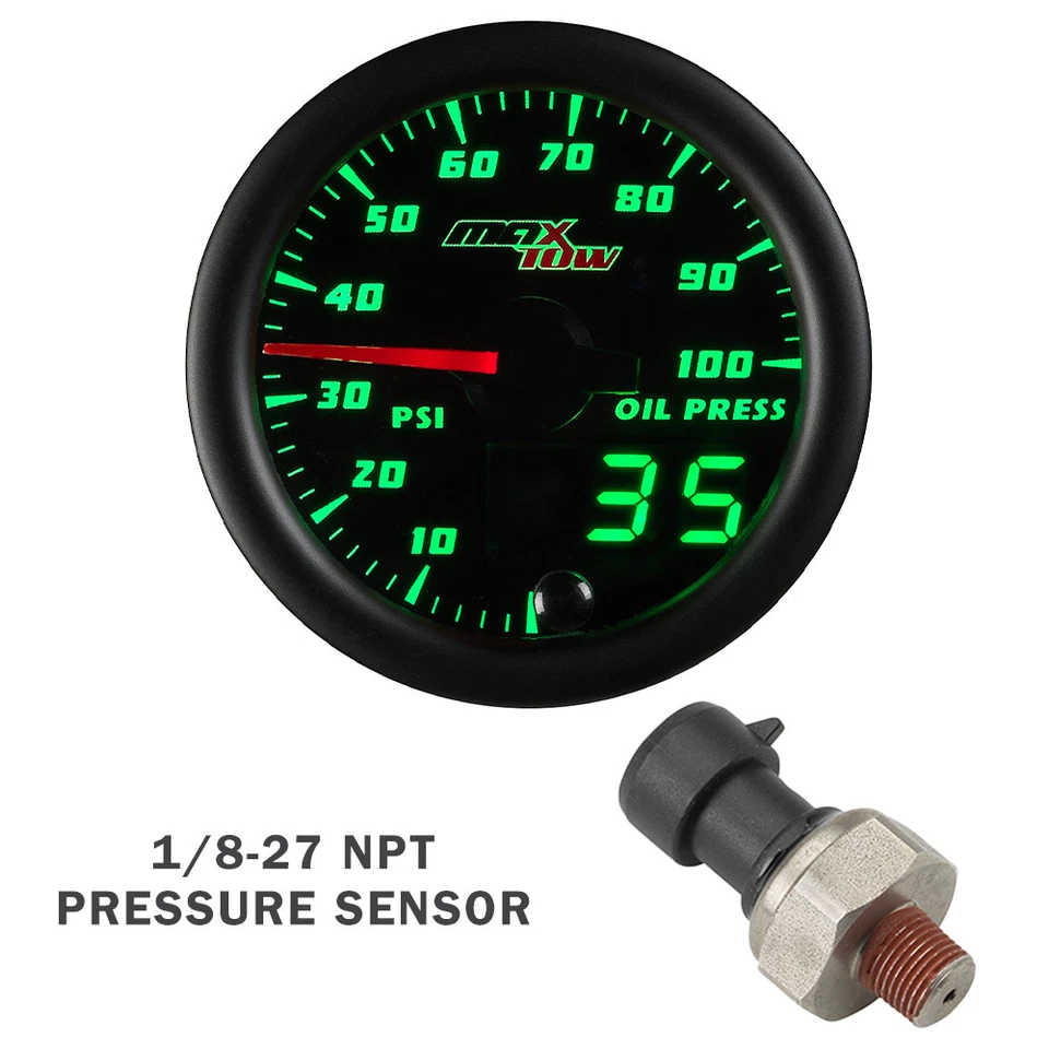 Medidores de temperatura MaxTow óleo PSI, temperatura da água e trans + pod para 87-91 Ford F-Series - Imagem 3 de 4