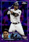 2023 Topps Chrome Sapphire Purple #477 Jorge Soler MARLINS /10