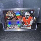 2024 Cam Ward Wild Card Pre-Historic Sabertooth Auto TRUE 1/1 Titans Case Hit