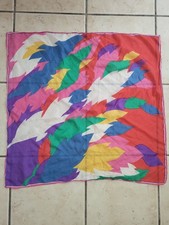 Vintage 60's Light Silk Scarf Multicolored