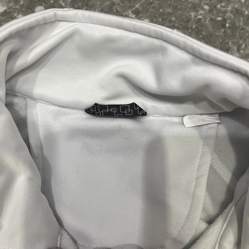 Chaqueta Shell X Team Penske para hombre NASCAR Logano blanca emitida por el equipo L cremallera completa Foto 4 de 4