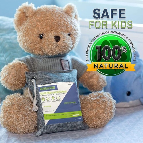 Nature Fresh Air Purifier Bags, Activated Bamboo Charcoal Air Purifying Bag,4 P - Picture 6 of 7
