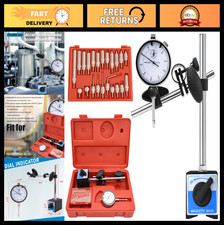 Precision Dial Indicator Set with Magnetic Base, 0-1" Test Gauge, Fine Adjustmen