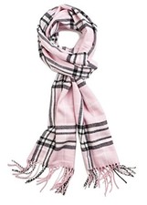 VERONZ Super Soft Classic Cashmere Feel Winter Scarf Pink Plaid